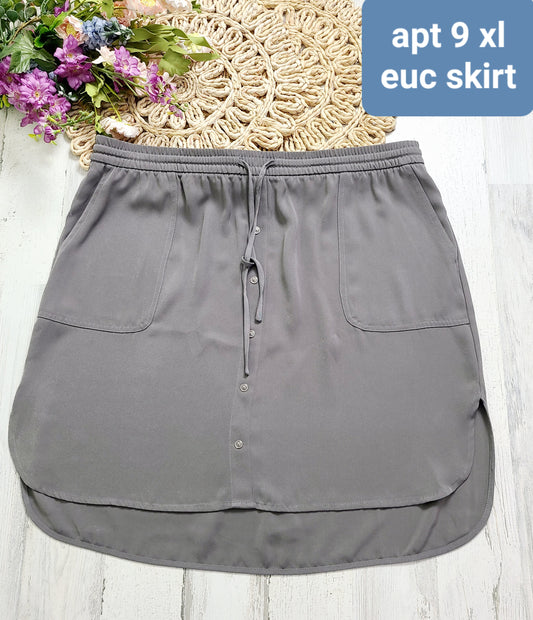 apt 9 gray skirt
