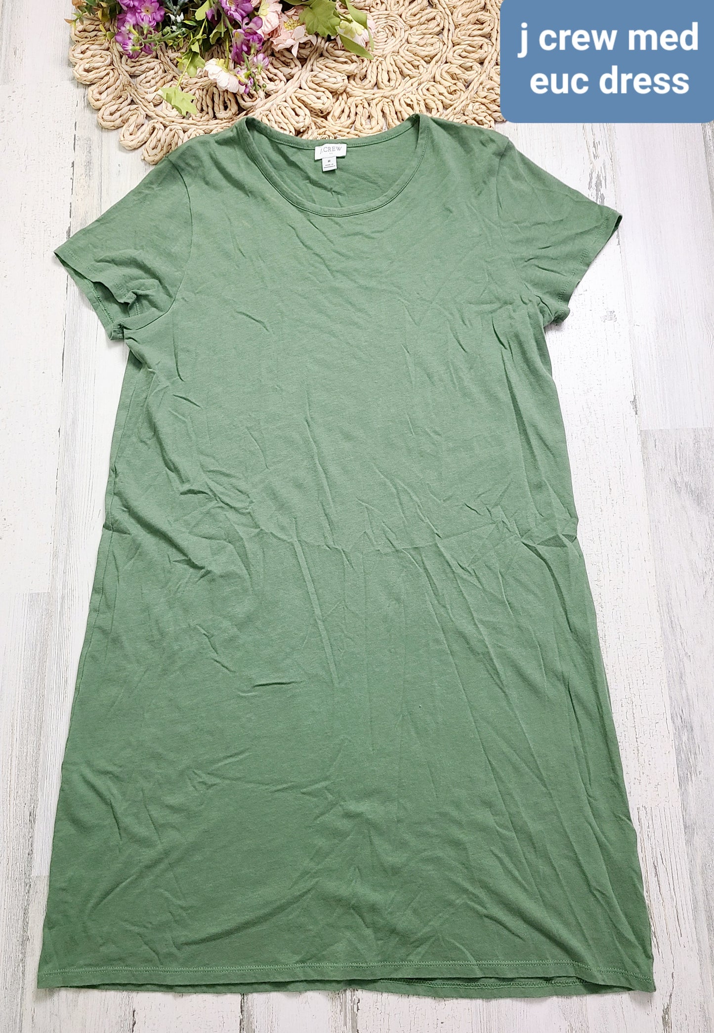 green jcrew dress