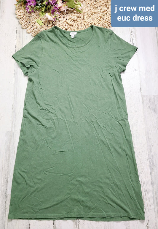 green jcrew dress