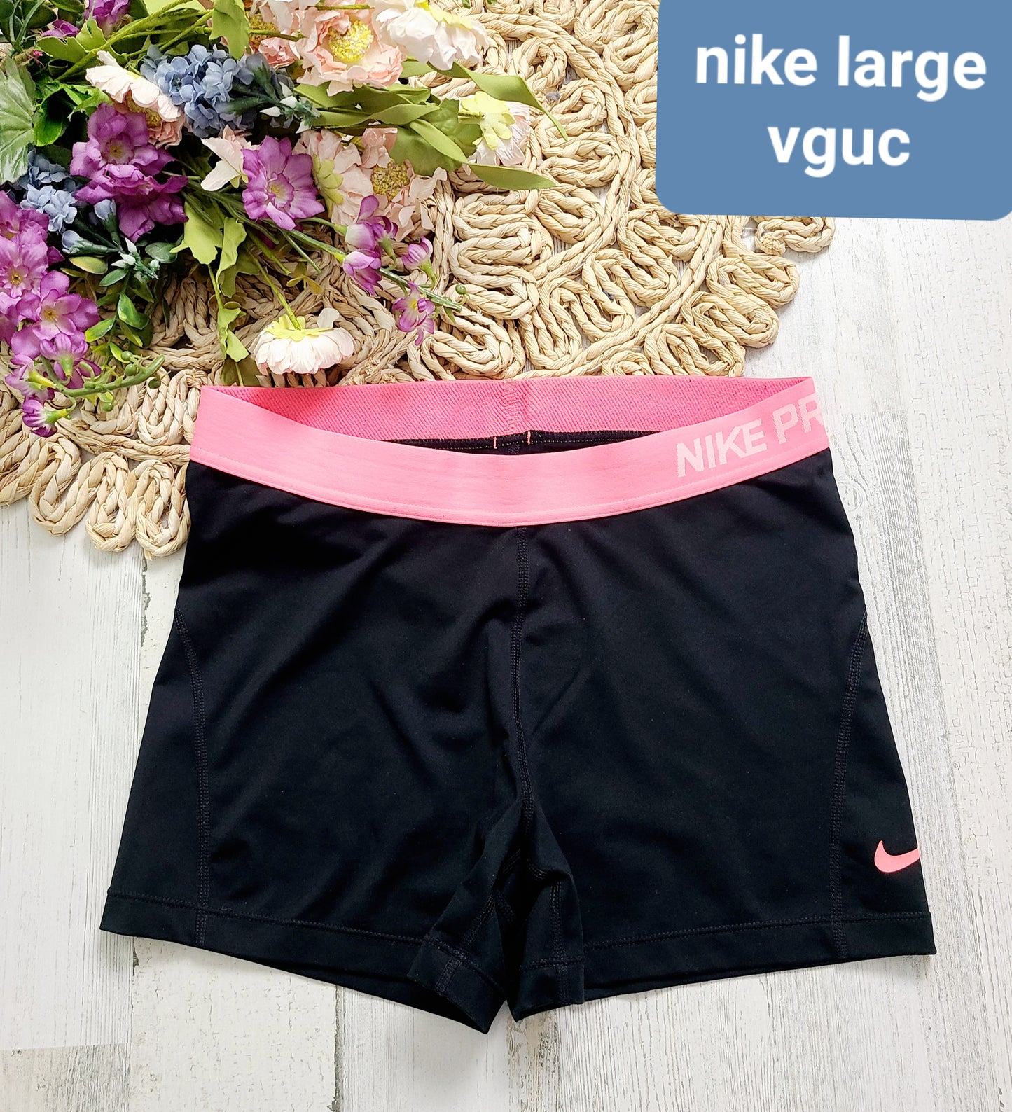 nike black pink spandex