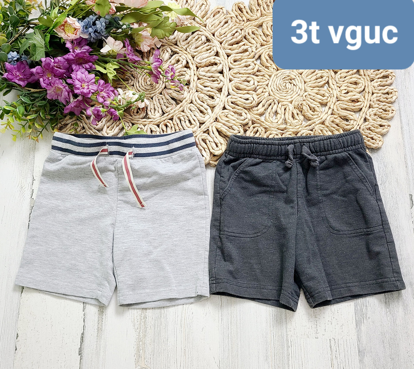 gray shorts light wear
