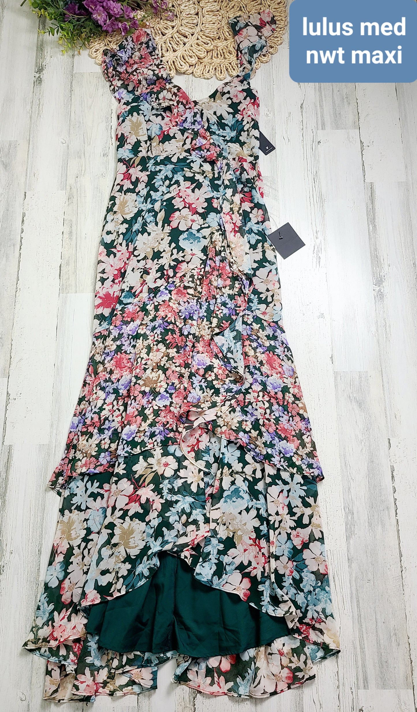 new colorful floral lulus dress
