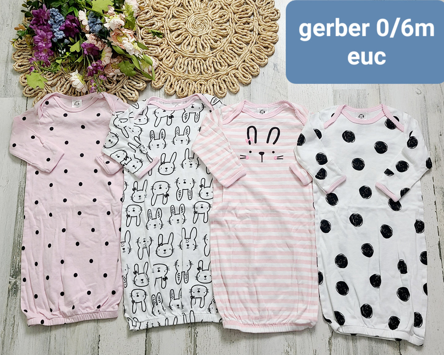 pink white black gerber bundle