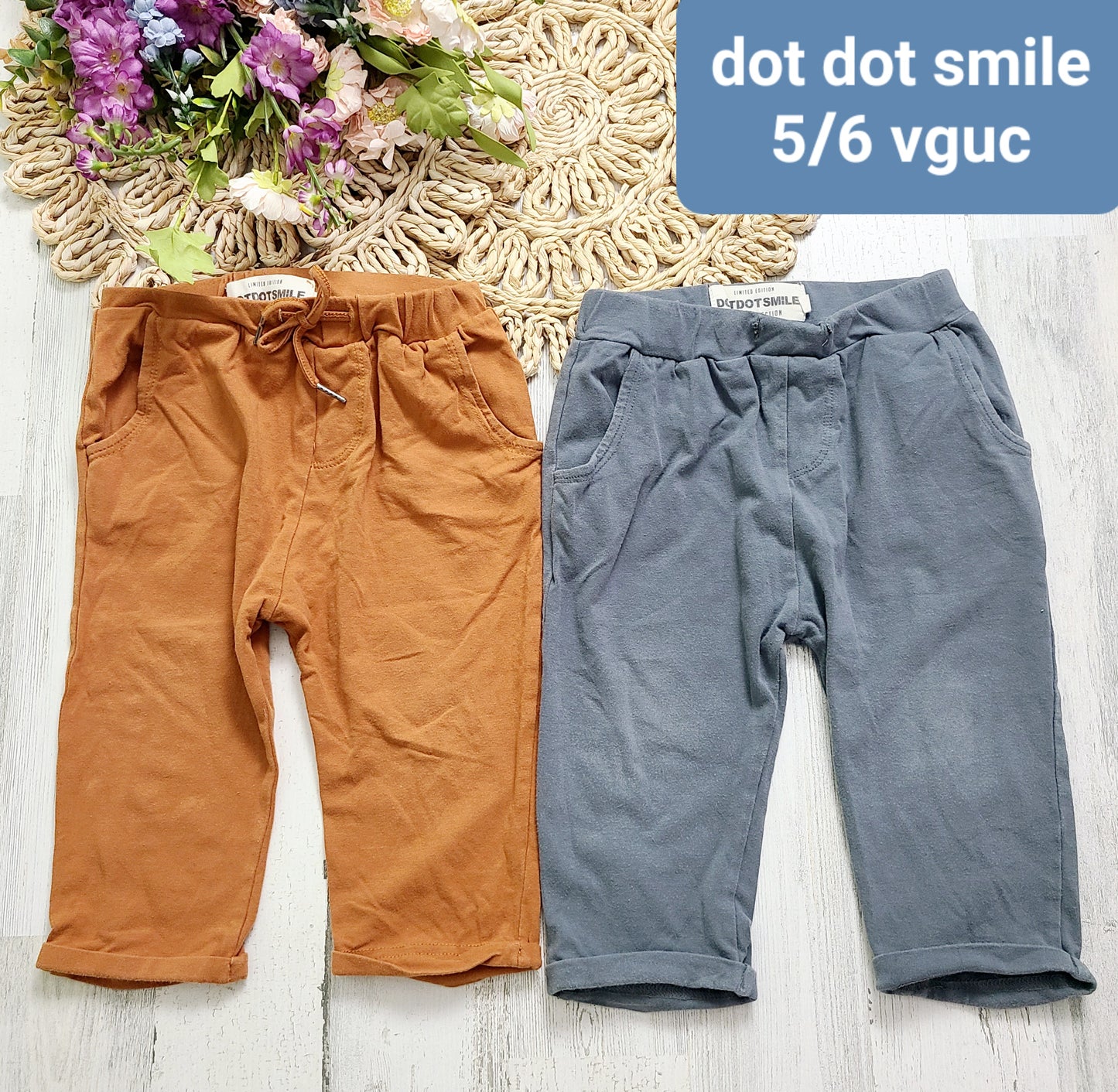 dot dot smile orange and gray