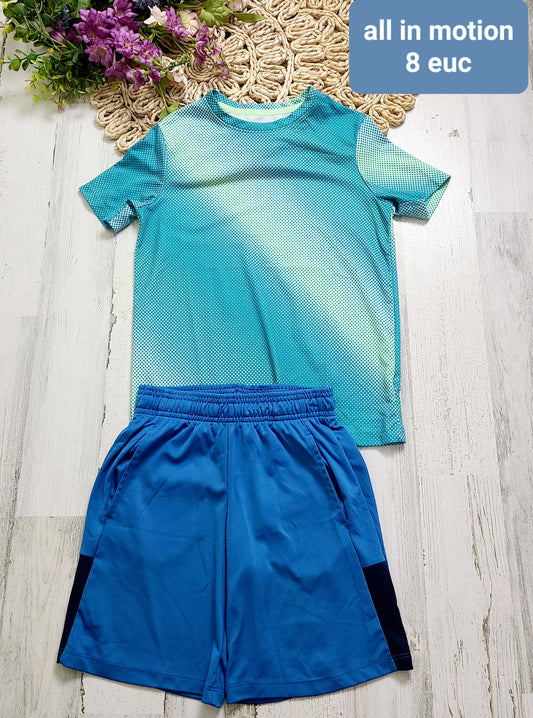 all in motion active top and shorts