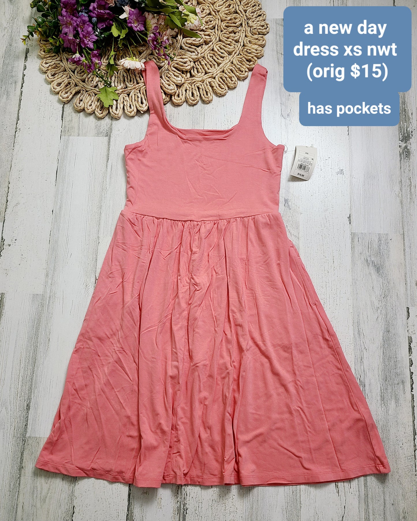 new a new day coral dress soft