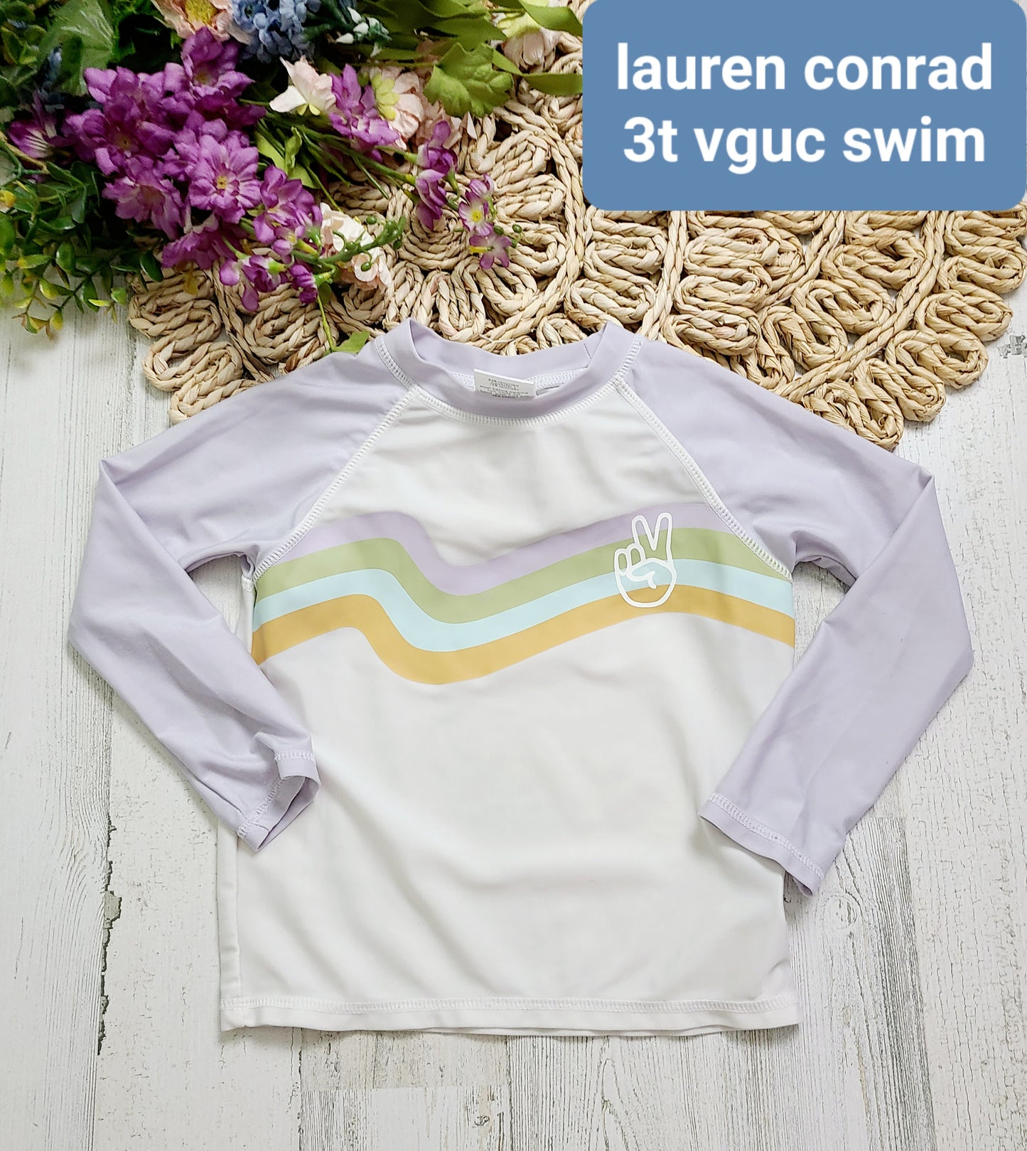 lauren conrad swim long sleeve top