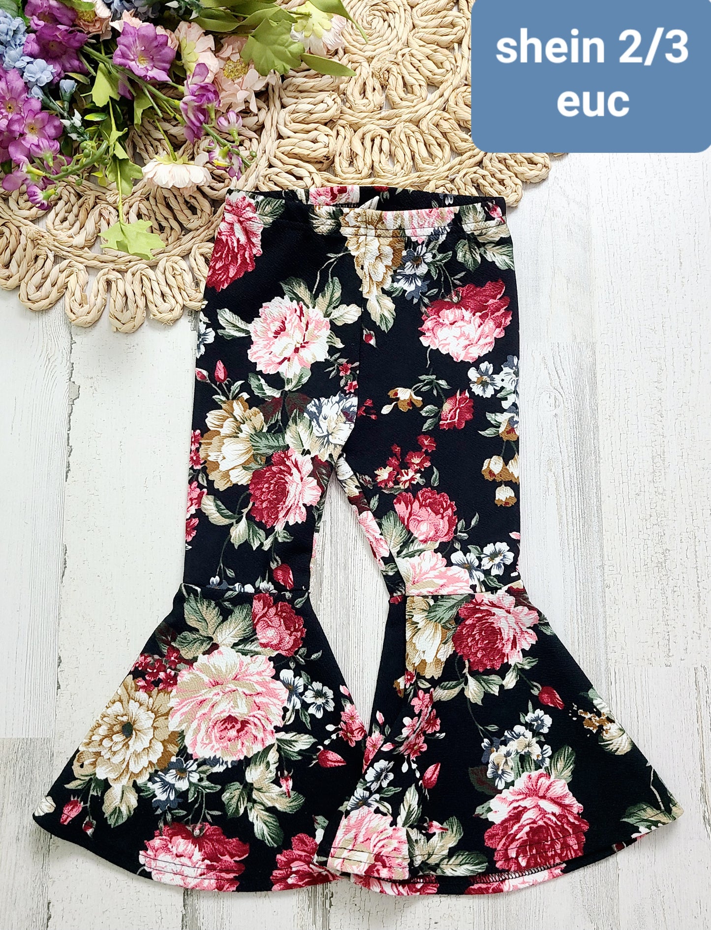 flare floral shein girls