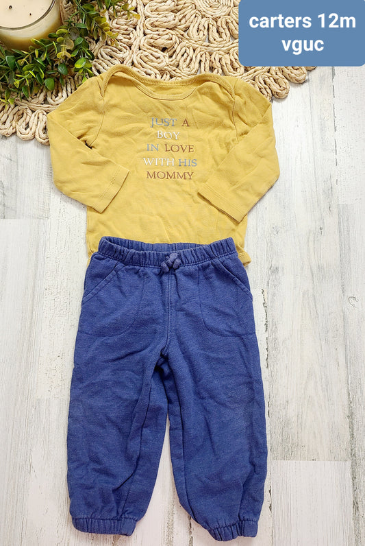 just a boy onesie and pants