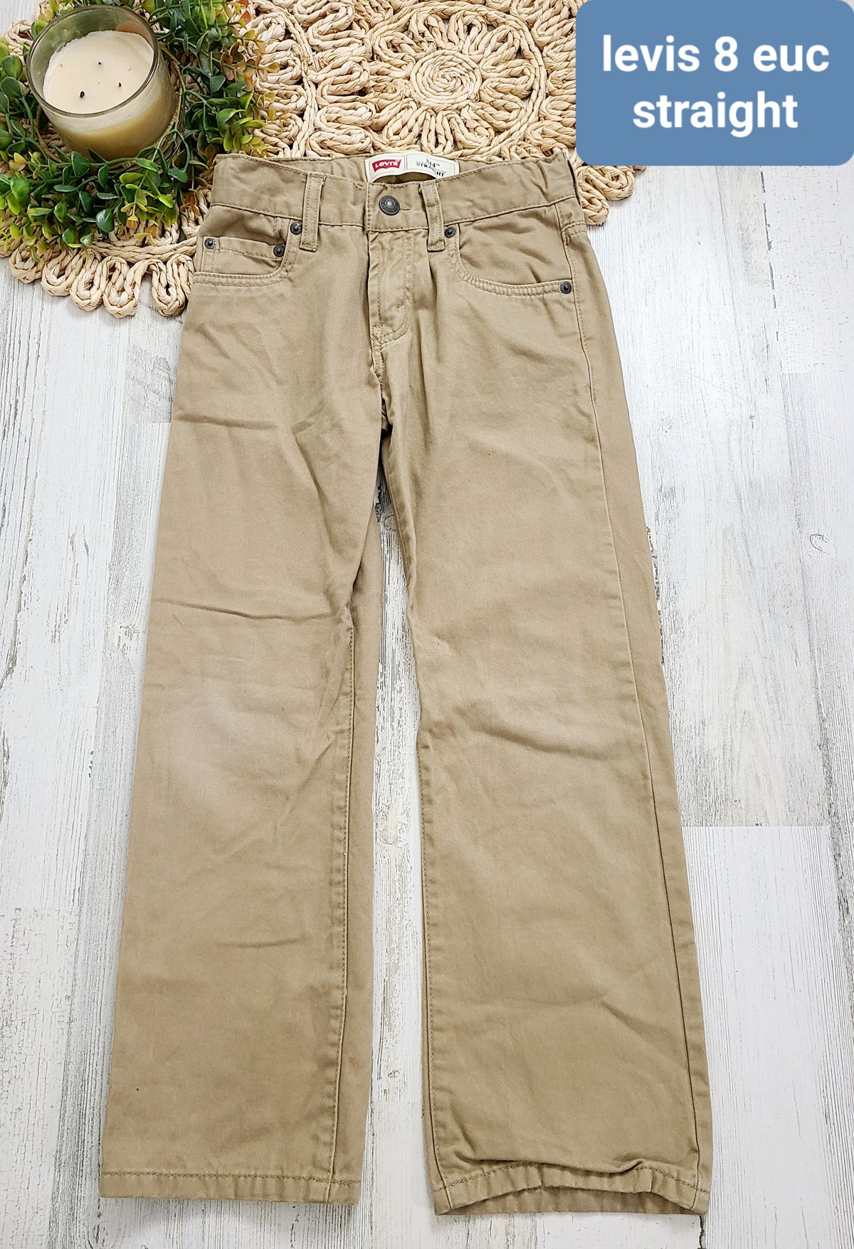 khaki levis straight boys 8y