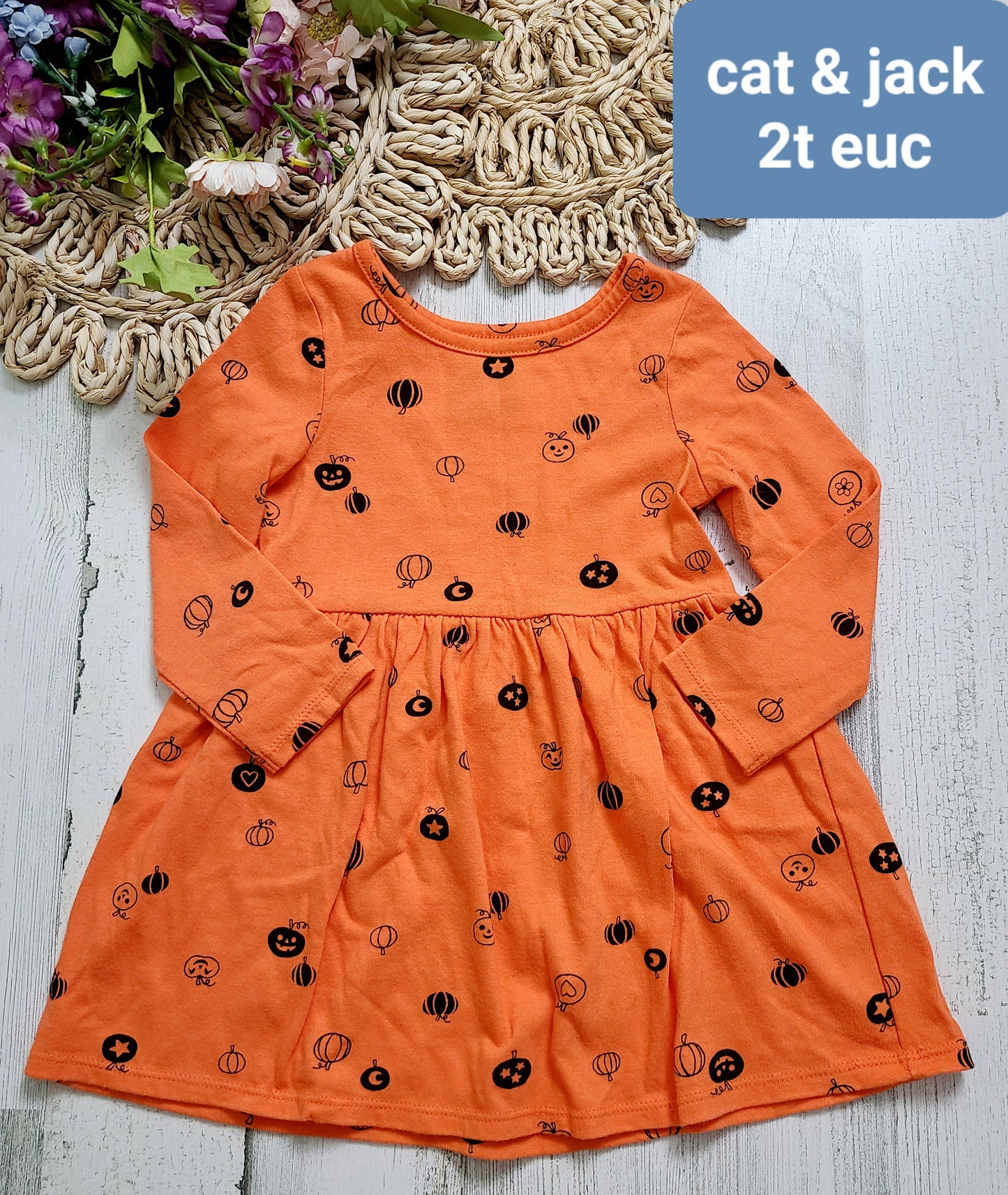 pumkin orange dress cat&jack