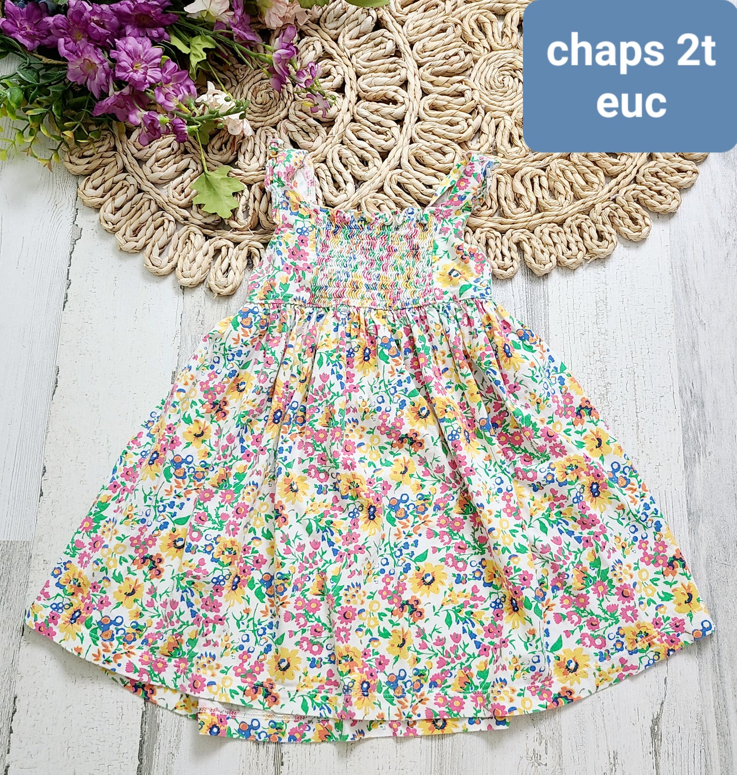 girls chaps dress floral