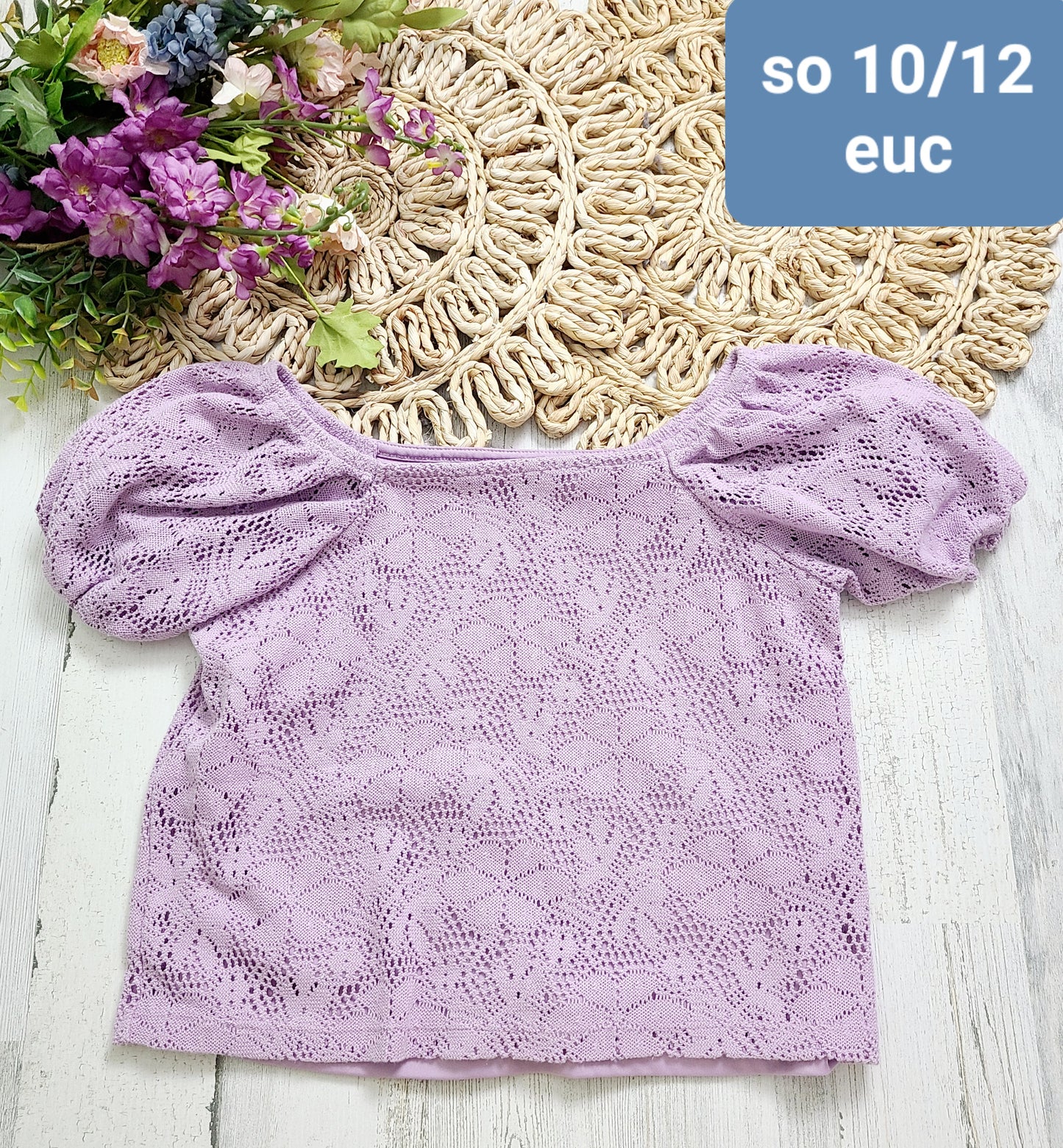 so knit purple top
