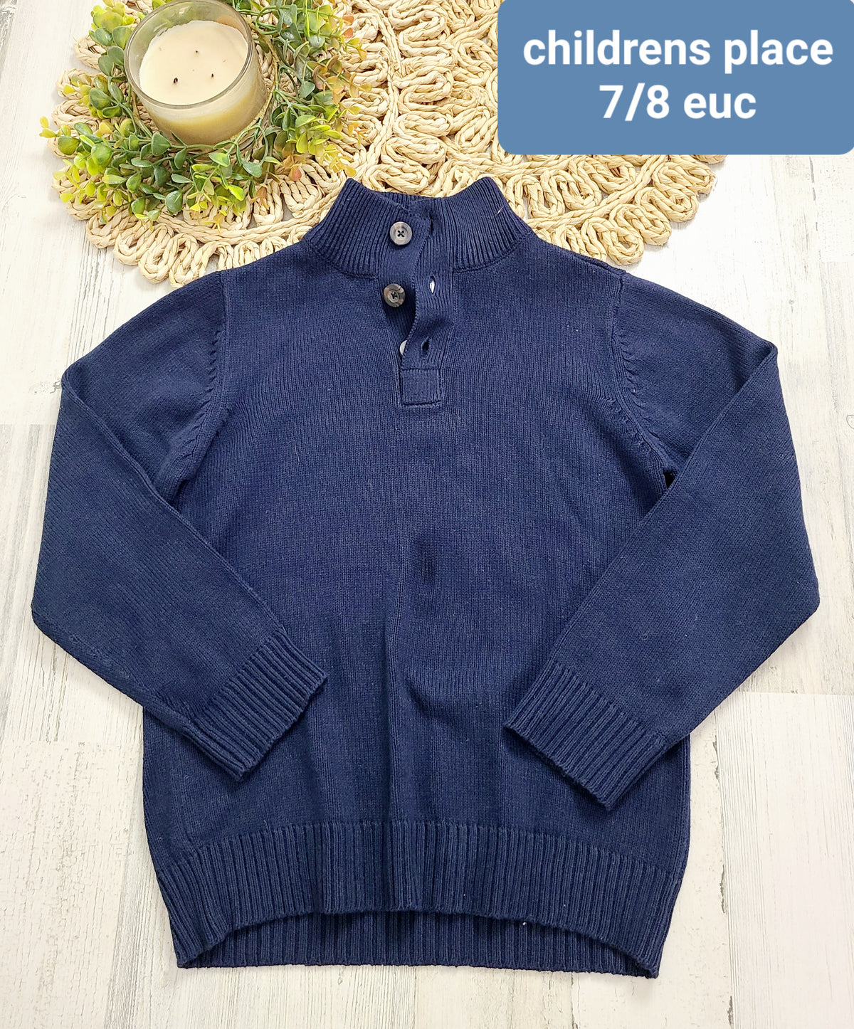 navy childrens place henley sweater
