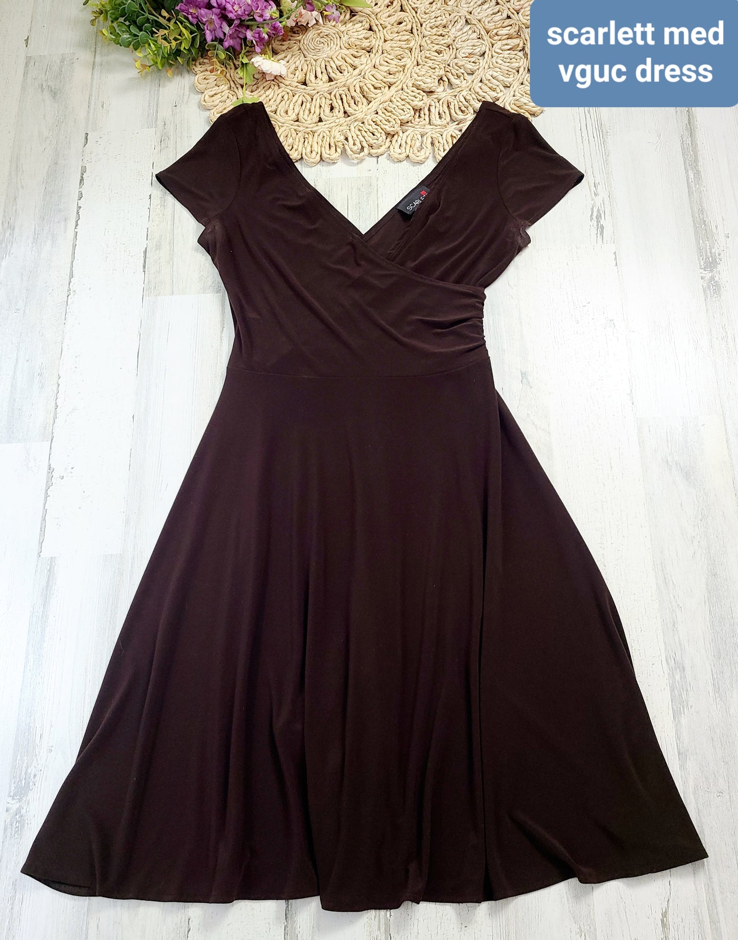 scarlett brown dress