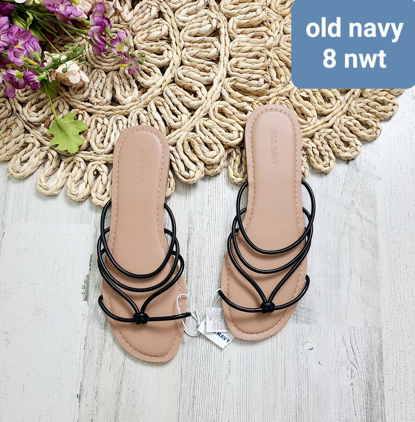 new old navy strappy sandals 8