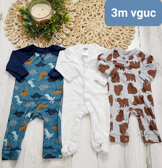 3m dino bear and pj set