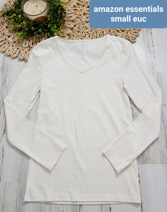 white vneck amazon essentials