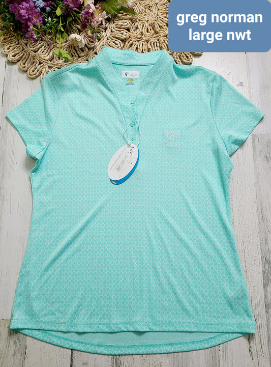 teal country club short sleeve