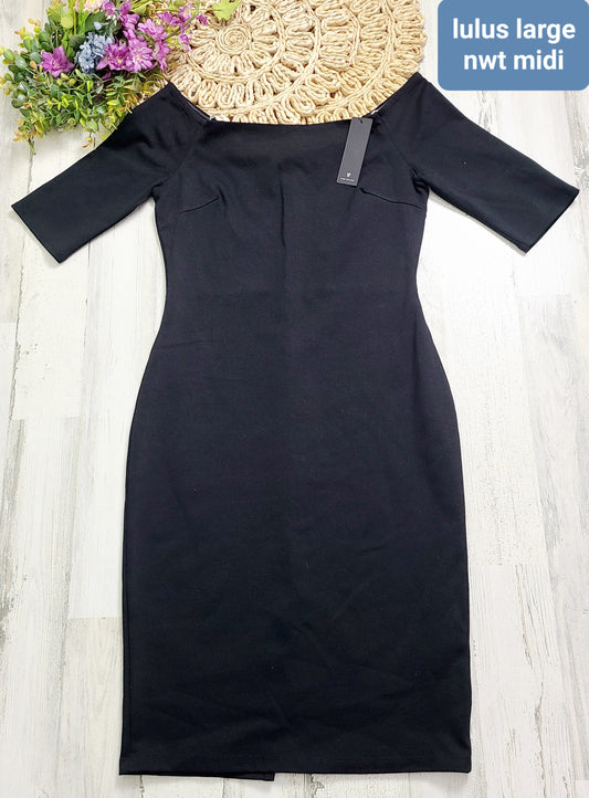 new lulus off shoulder midi dress