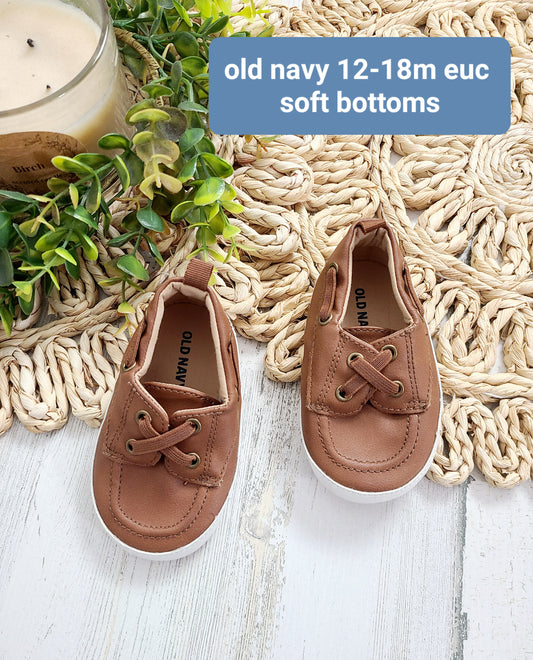 brown soft bottom slip on old navy baby