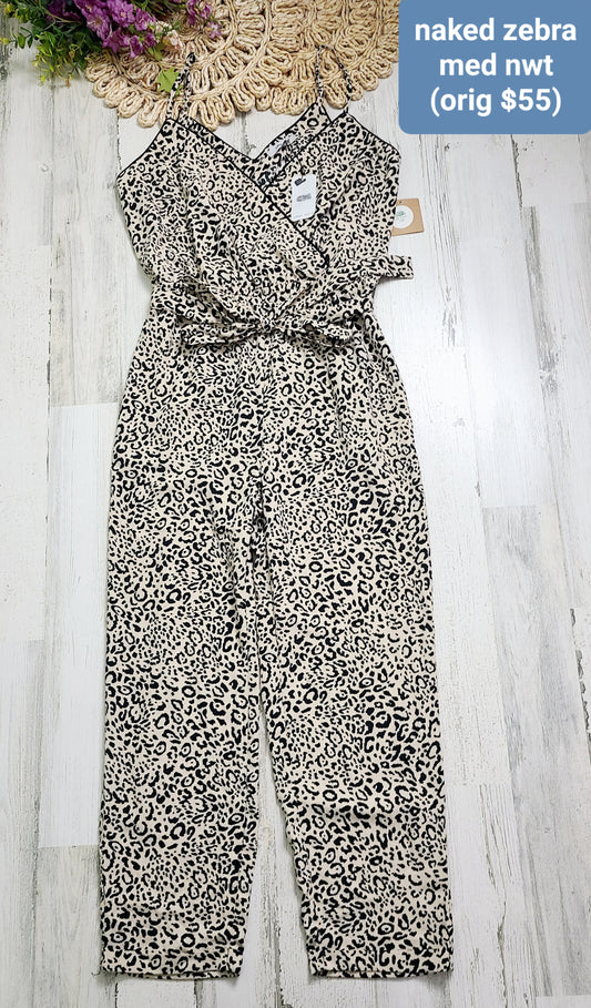 naked zebra jumpsuit new