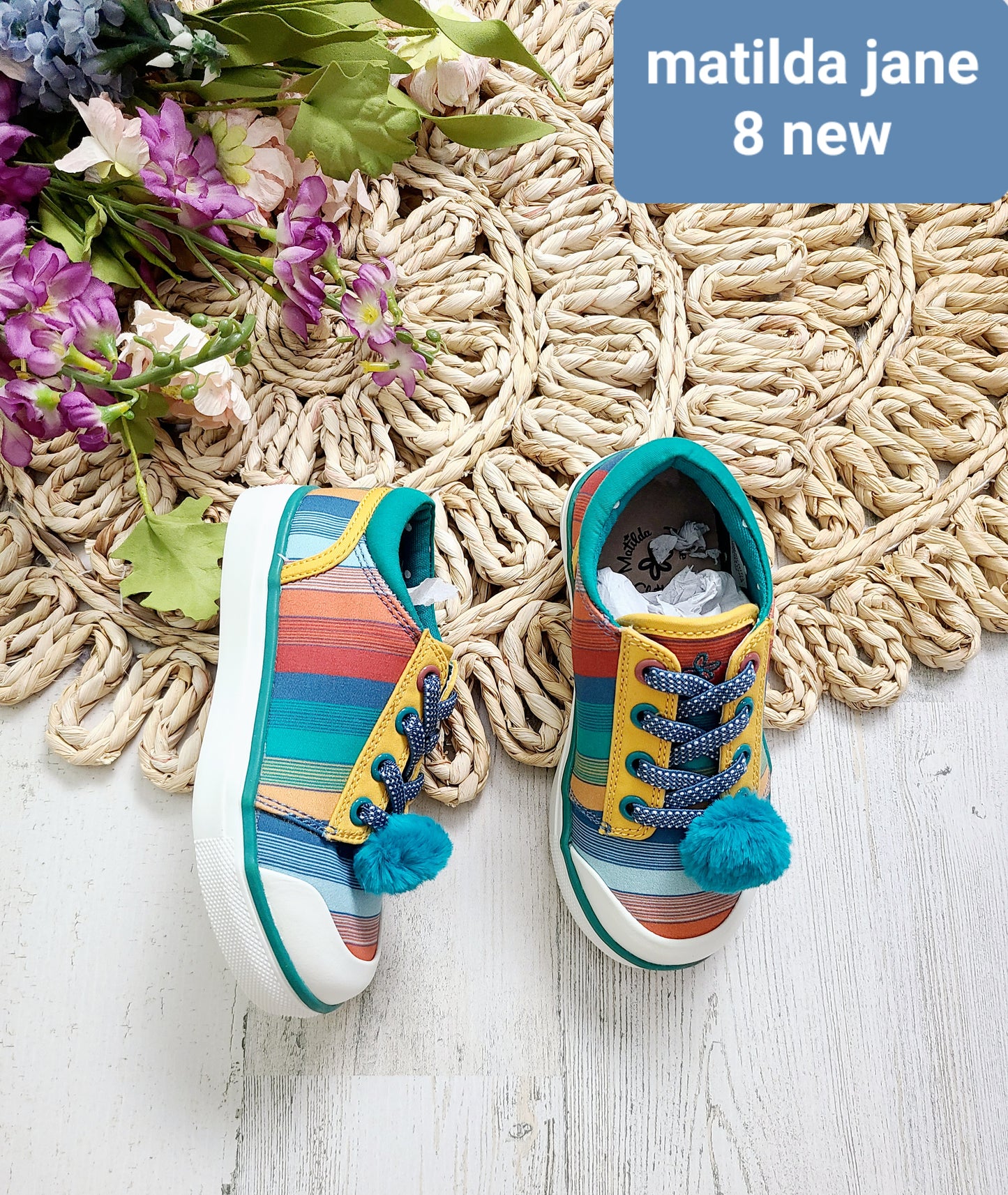 new matilda jane rainbow sneakers