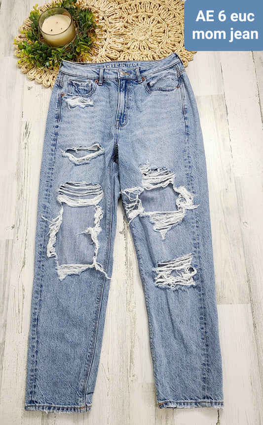distressed mom jean ae 6