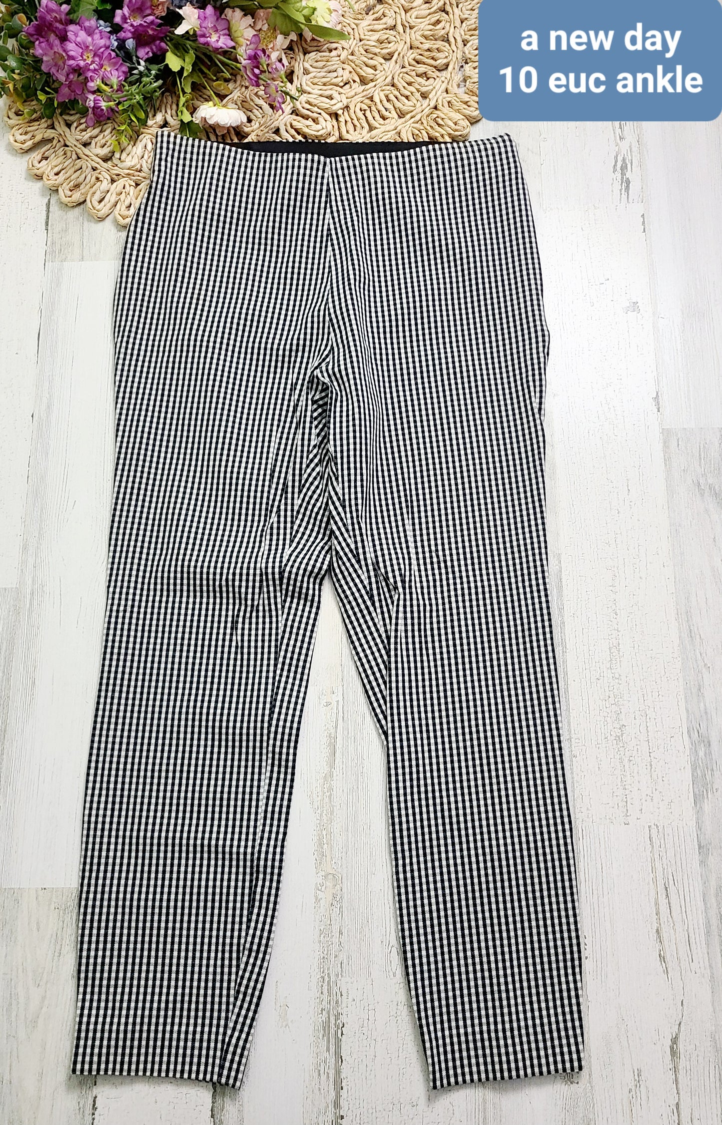 a new day plaid pants elastic waist