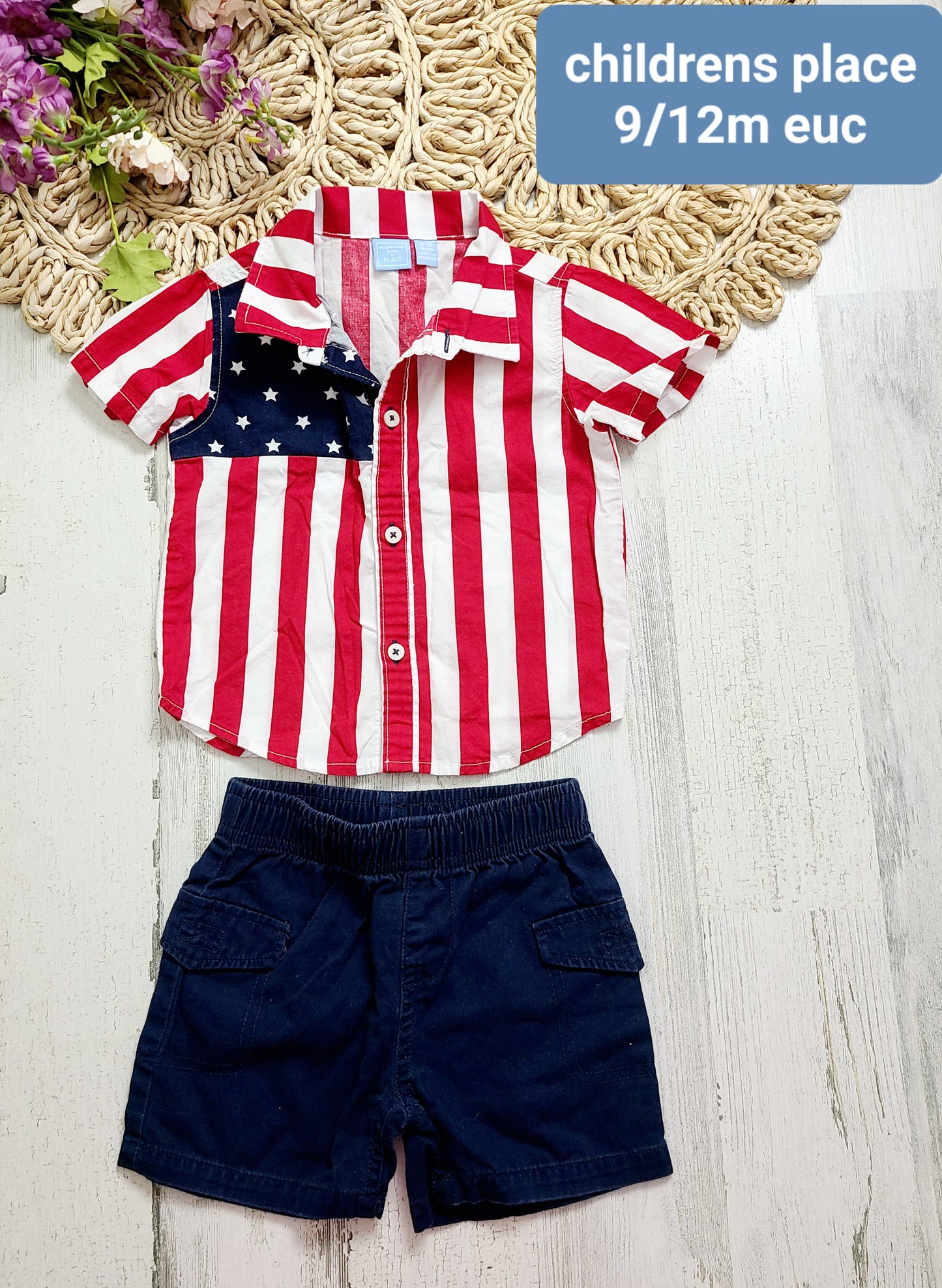 childrens place july 4 flag outfit