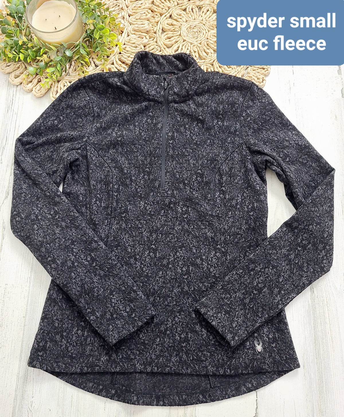 quarter zip spyder pullover fleece