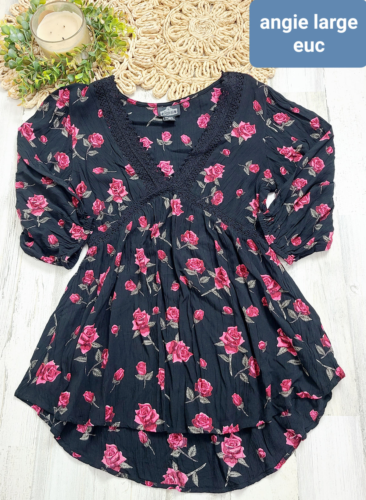 floral angie tunic top