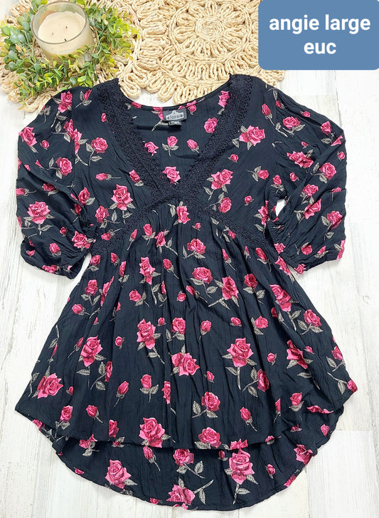floral angie tunic top