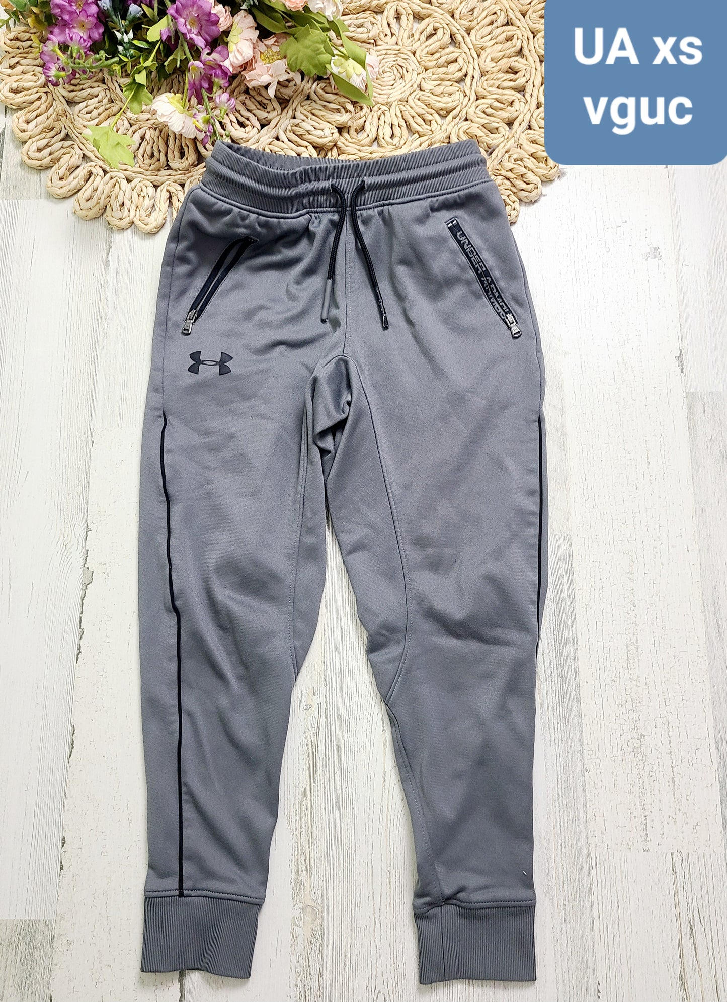 ua gray joggers tight ankles