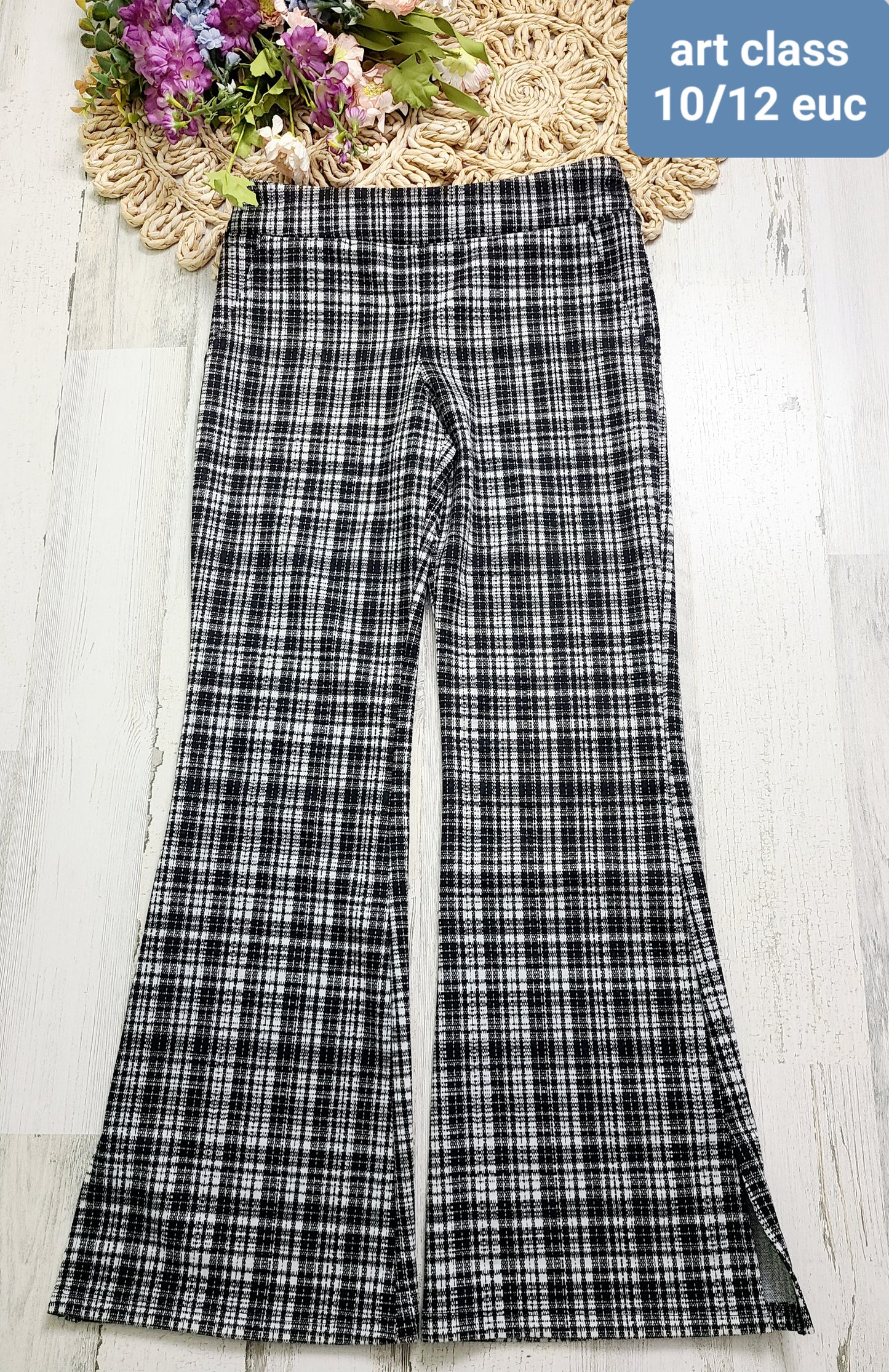 plaid art class pants 10/12y