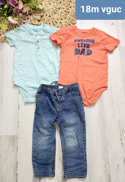 awesome like dad onesies and jeans