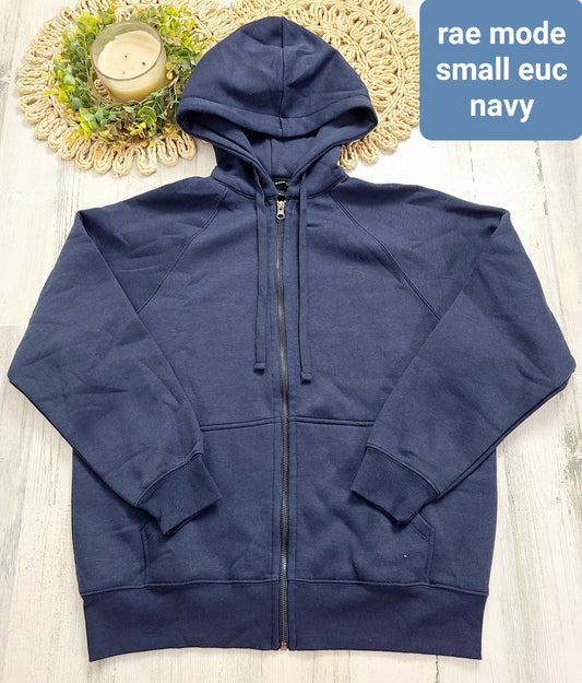 navy hoodie rae mode