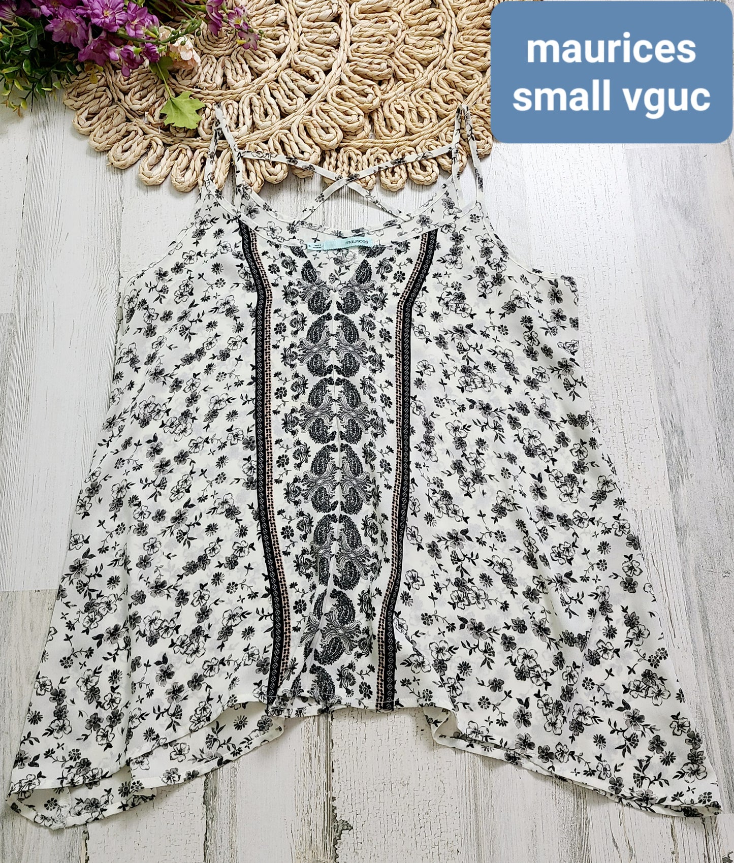 maurices asymmetrical tank top small