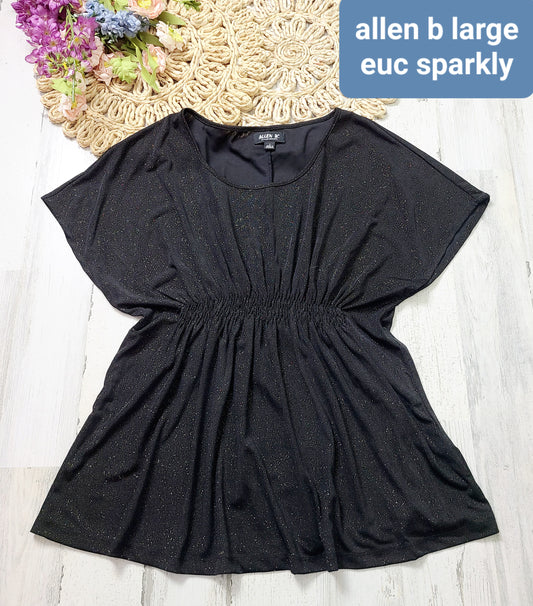 allen b sparkly dress