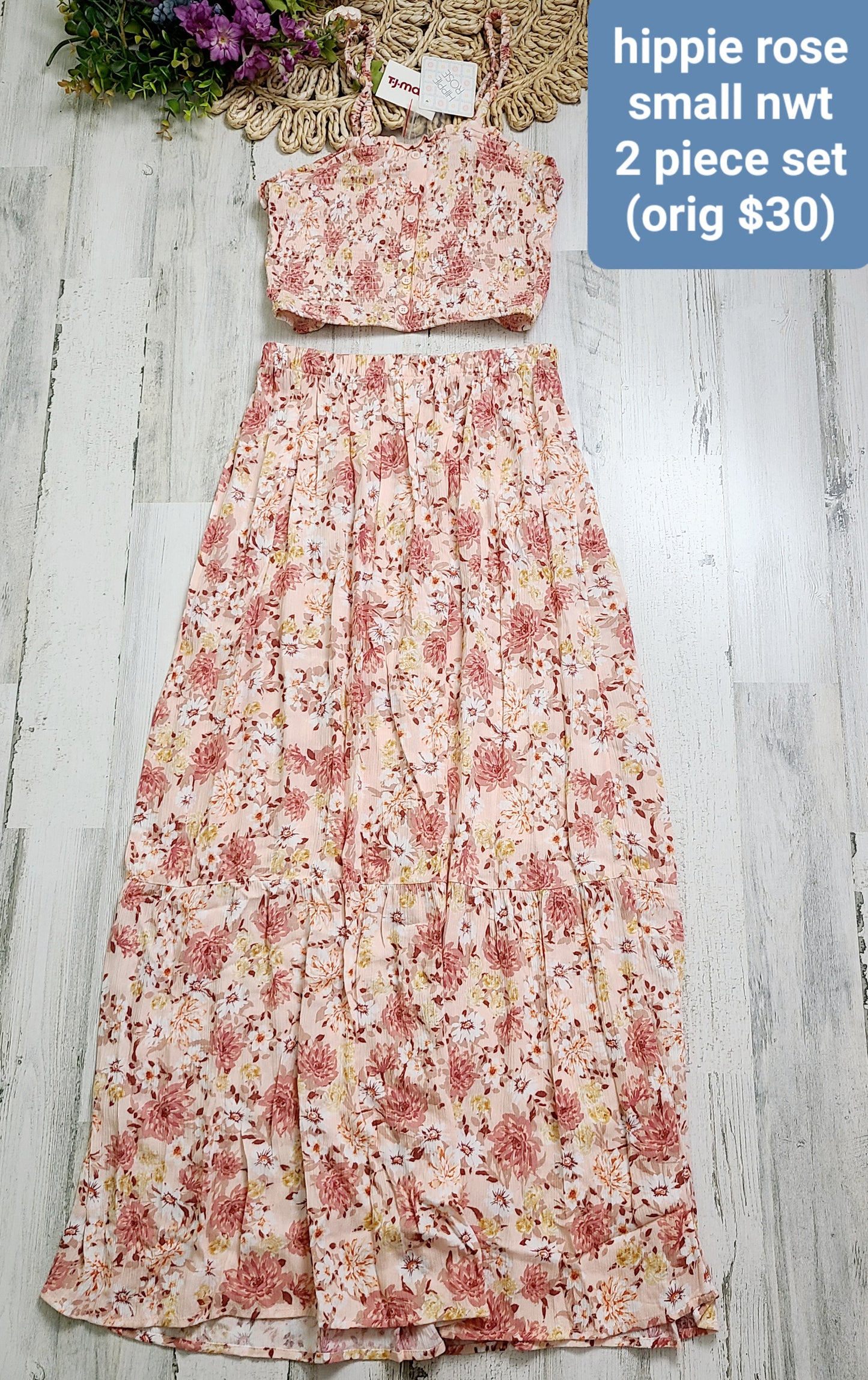 new hippie rose 2 piece set small