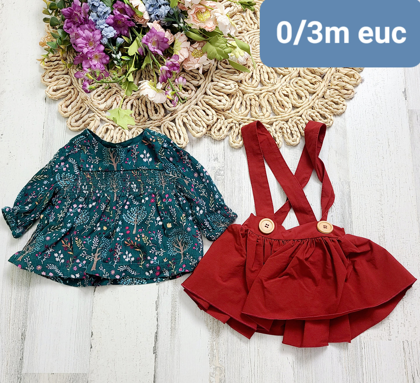 fall top and skirt overall