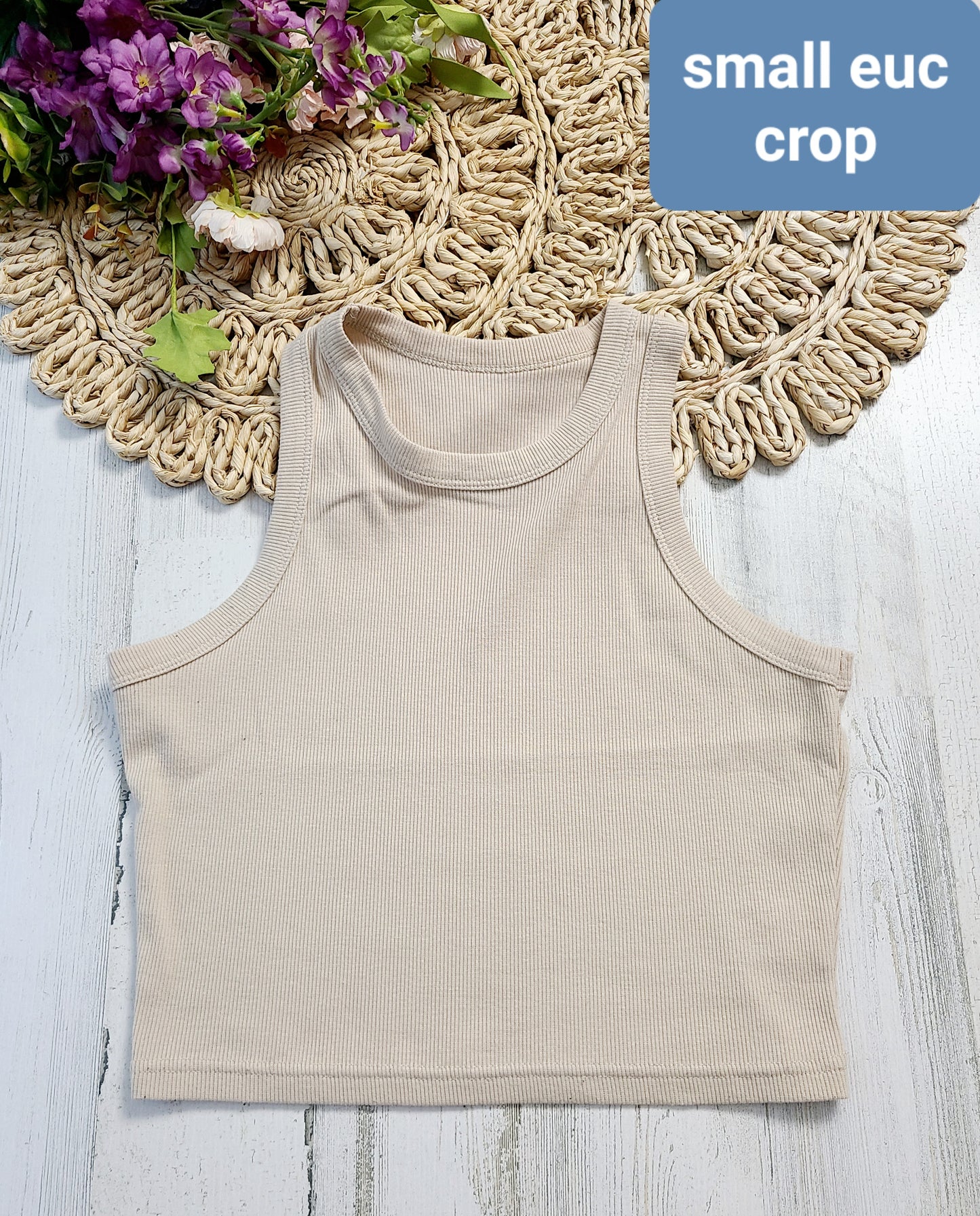shein tan crop tank