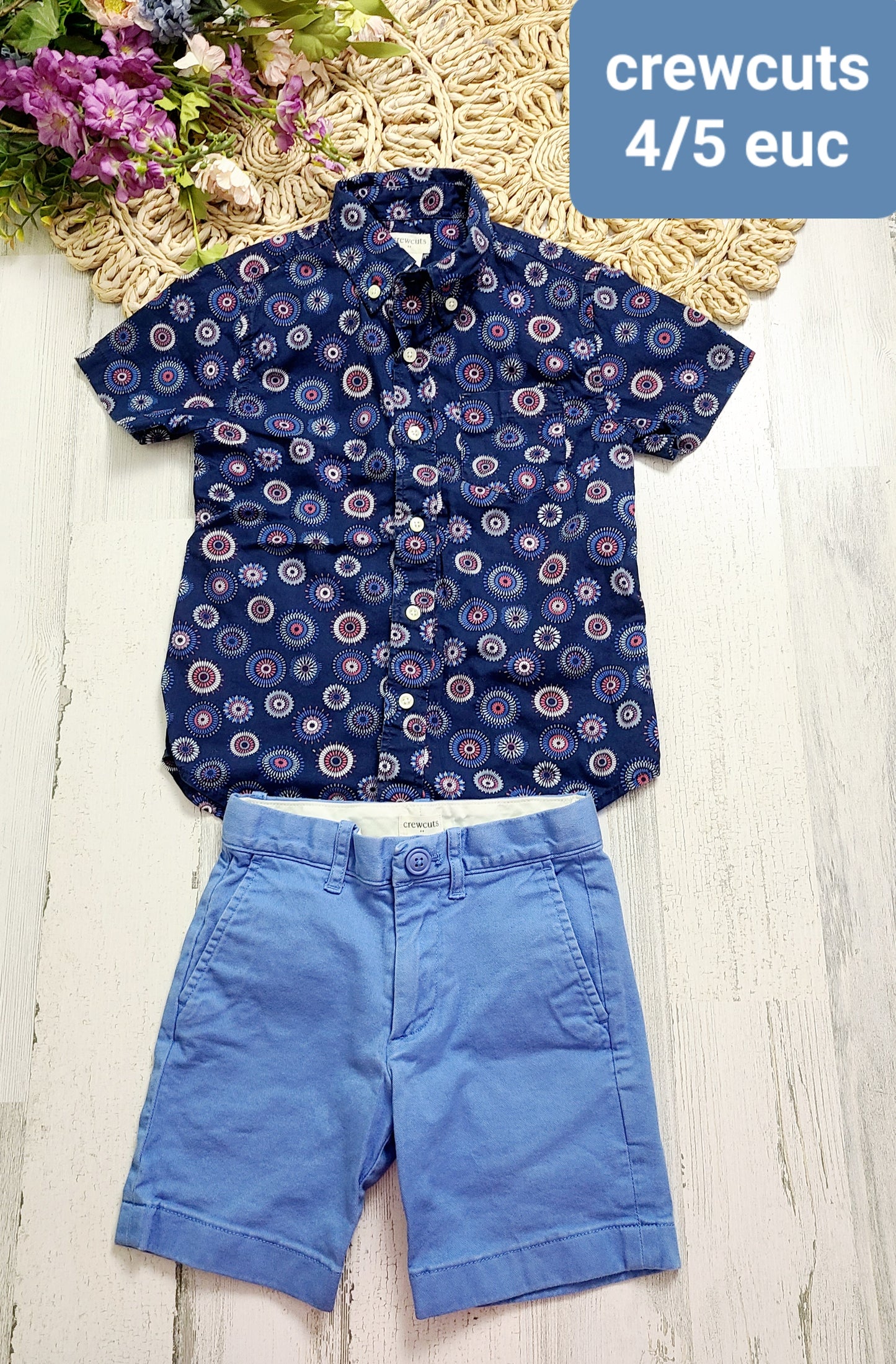 crewcuts fireworks top and shorts