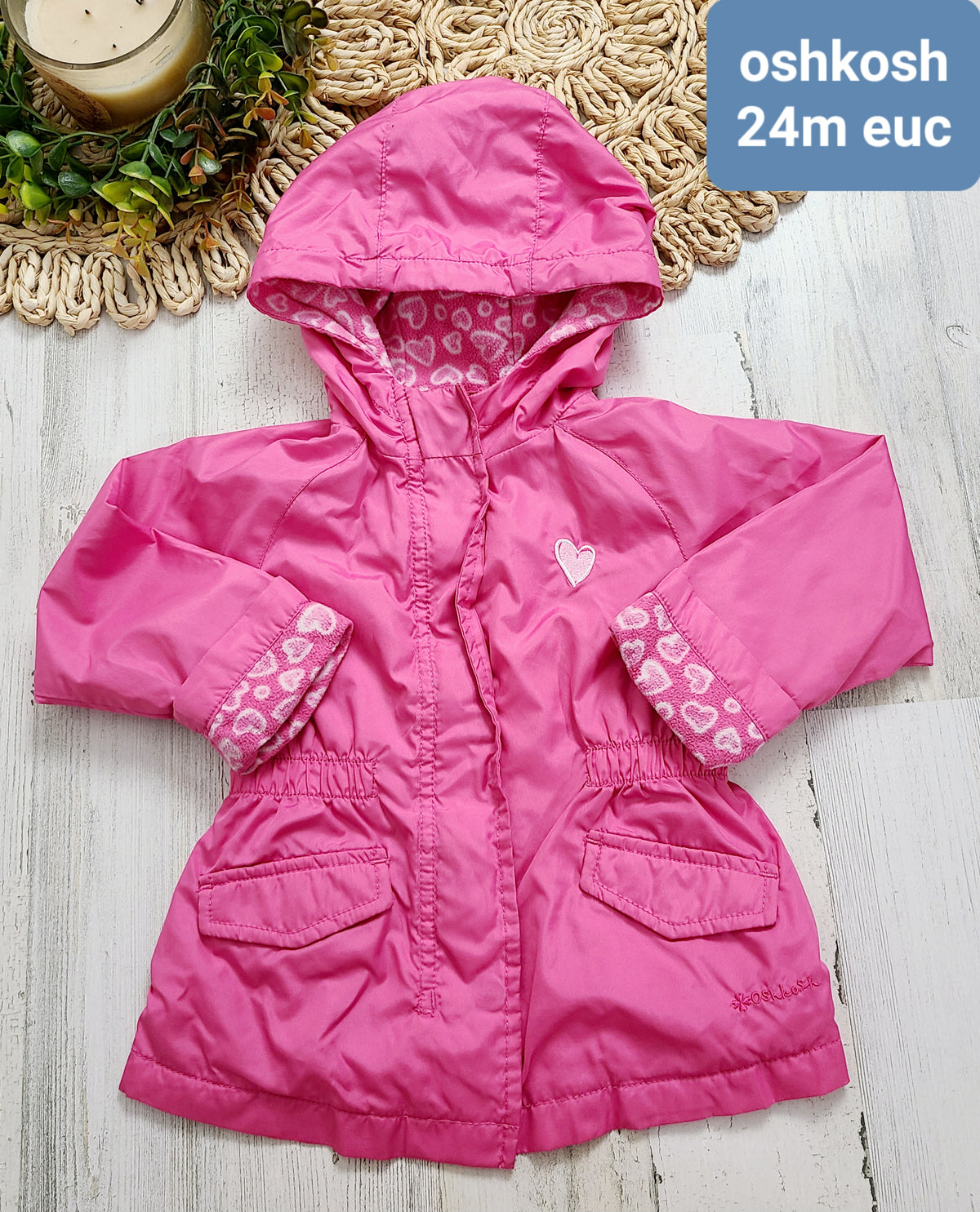 pink oshkosh heart jacket