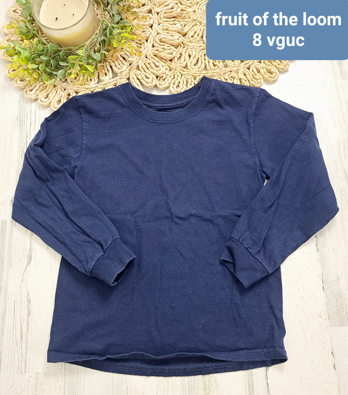navy long sleeve fruit of the loom