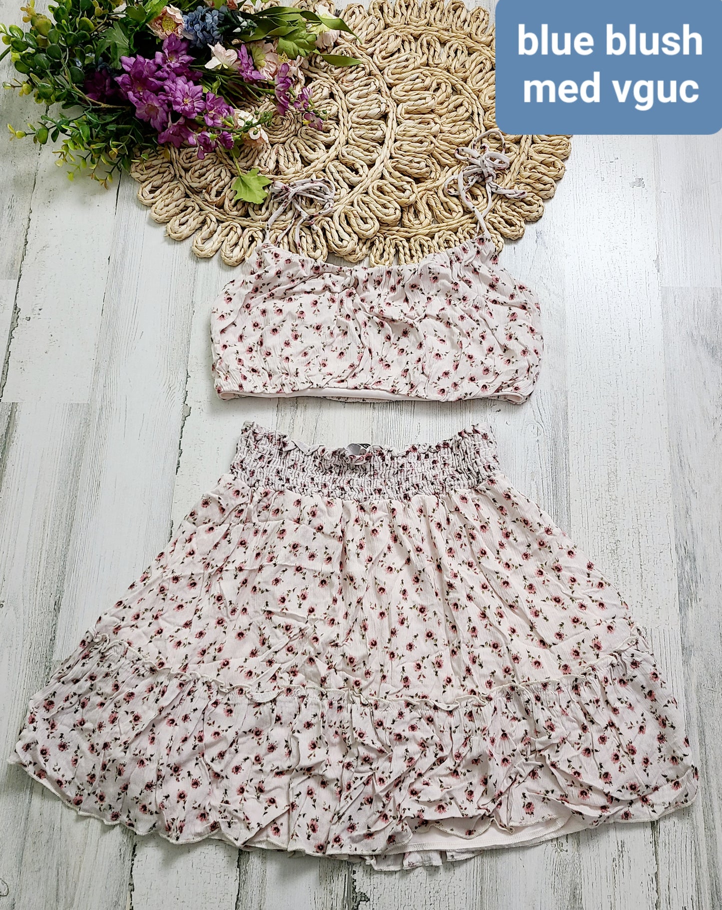 blue blush 2 piece set