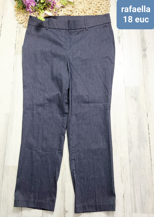 rafaella striped navy pants