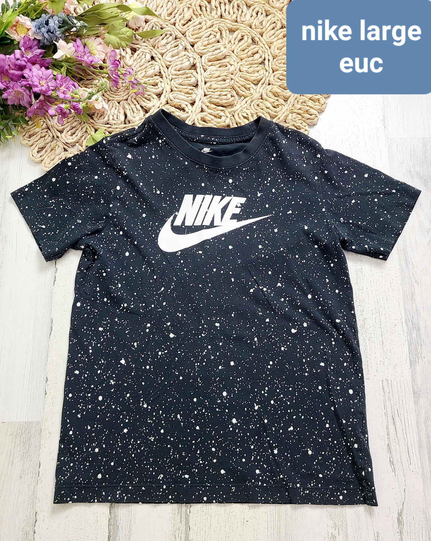 nike speckled black large
