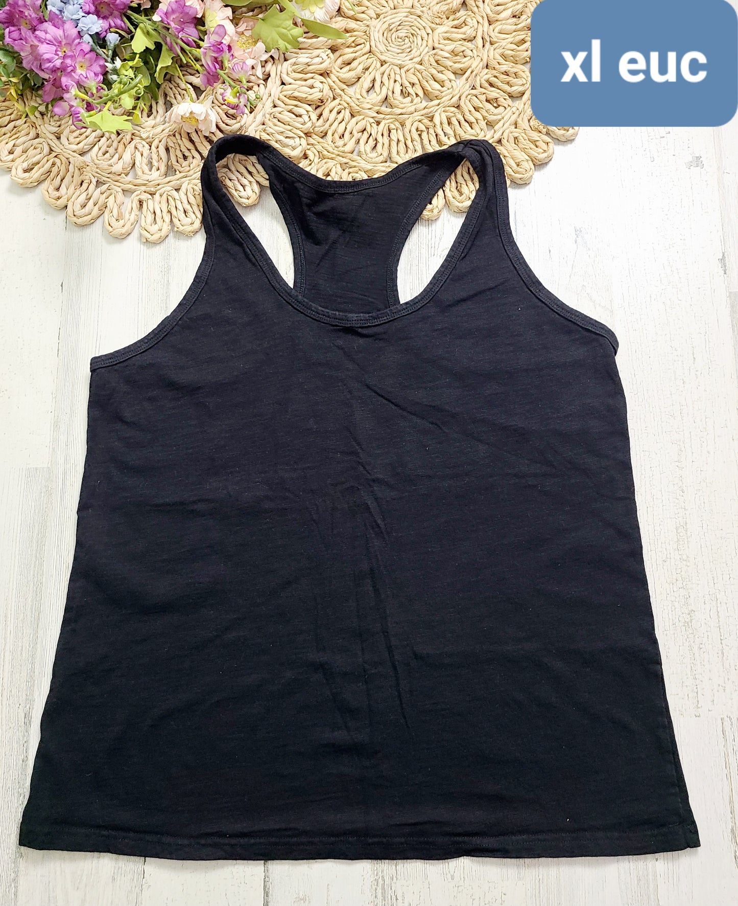 xl black razorback tank no brand