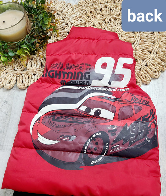lightning mcqueen puffer vest and pants